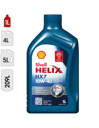 Huile moteur shell helix HX7 10W40