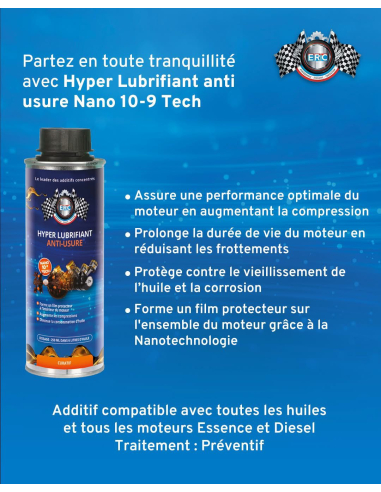 ERC oil additif miel apres vidange