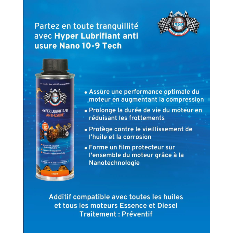 ERC oil additif miel apres vidange