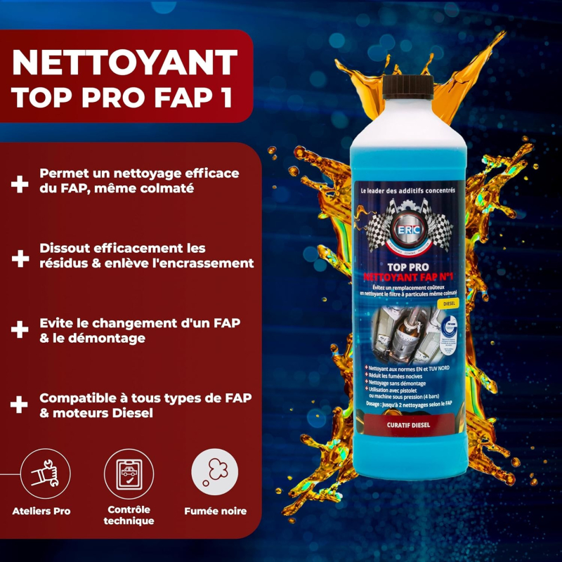 ERC TOP PRO NETTOYANT FAP PRO N°1 1L